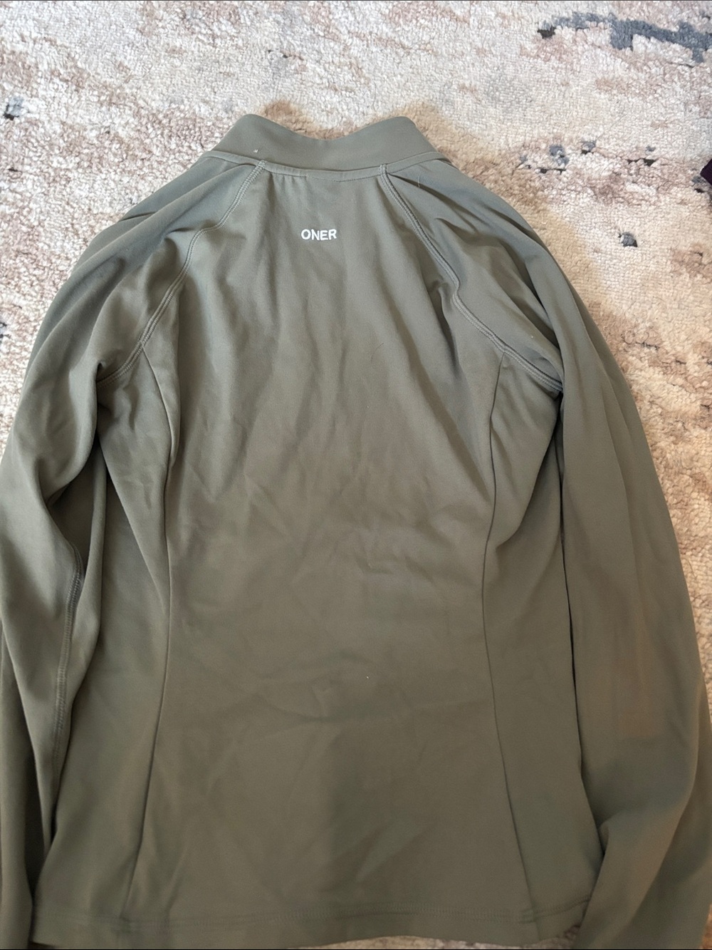 ONER Active Women’s Olive Green Zip-Up Jacket size Medium - Picture 4 of 4